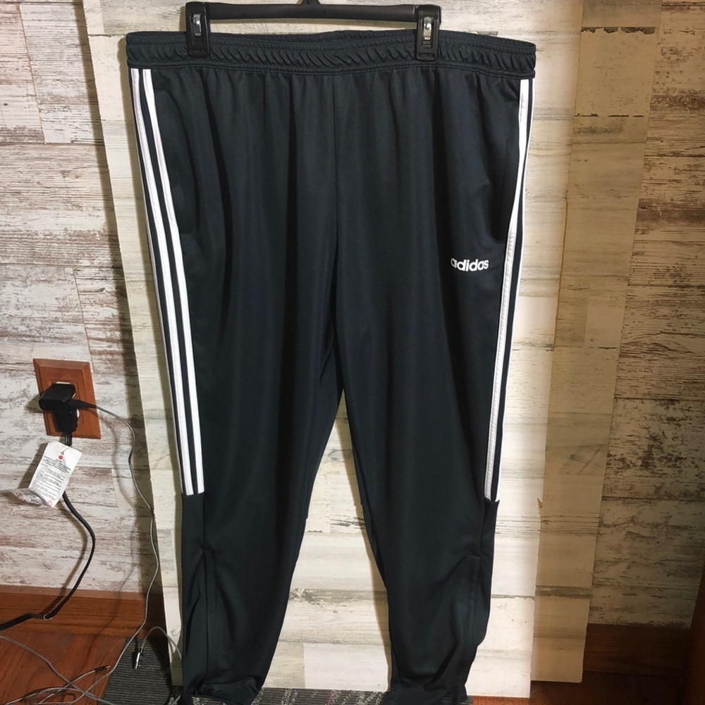 Adidas prime green pants aeroready pants size 2XL gray and white adidas …​
